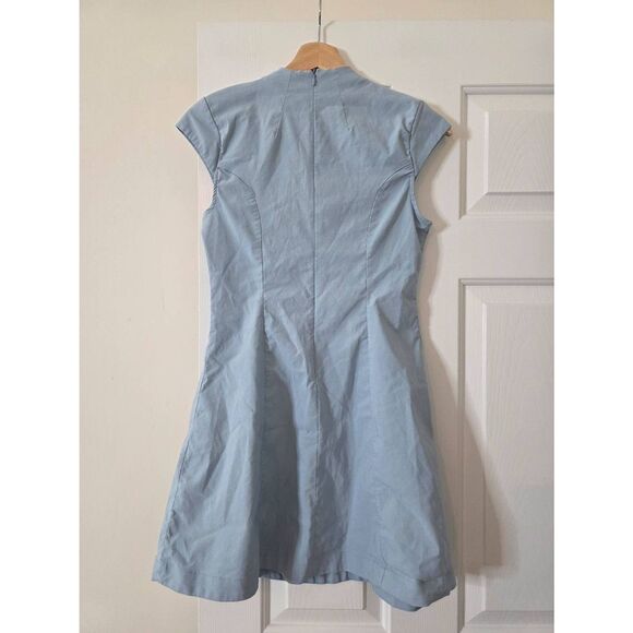 Anthropologie Maeve Cap-Sleeve Mock-Neck Mini Dress XS $148 - Picture 8 of 10